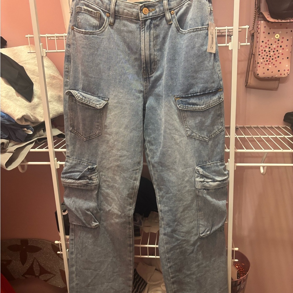 Altar’d state Light Blue Cargo Jeans